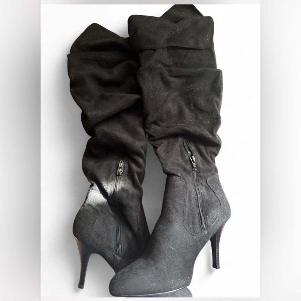 Vintage Black Victoria's Secret Black Heeled Boots